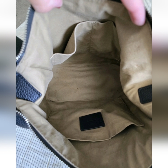 $319 ALLSAINTS All Saints Kita Pebbled Leather Crossbody Shoulder Bag Black - Picture 8 of 10